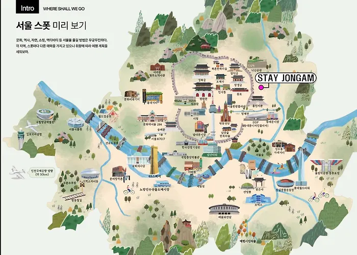 2br, 3bed Apt, Cozy Jongam アパート *